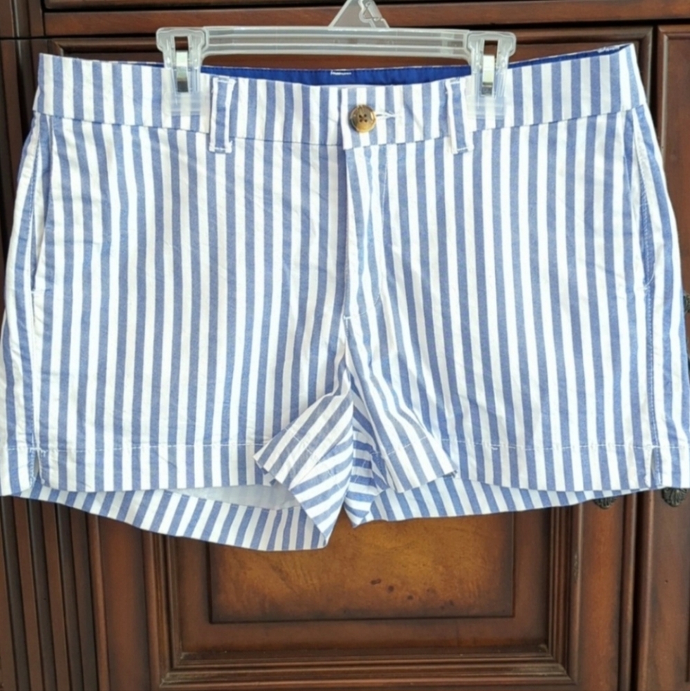 Blue/White Striped Everyday Shorts